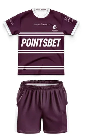 Ensemble maillots shorts Rugby NRL enfants