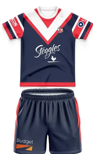 Ensemble maillots shorts Rugby NRL enfants